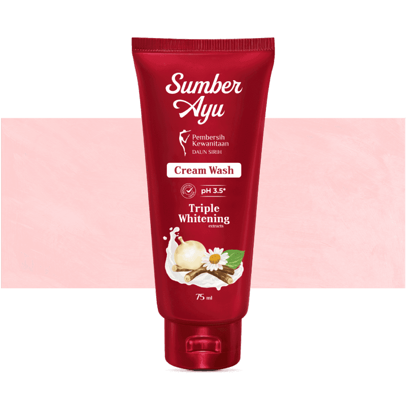 Cream Wash dengan Whitening Extract