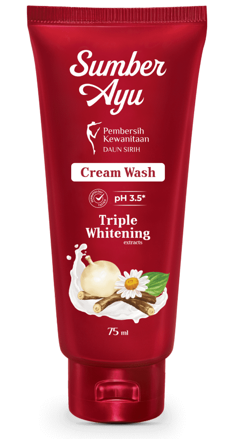 Cream Wash dengan Whitening Extract